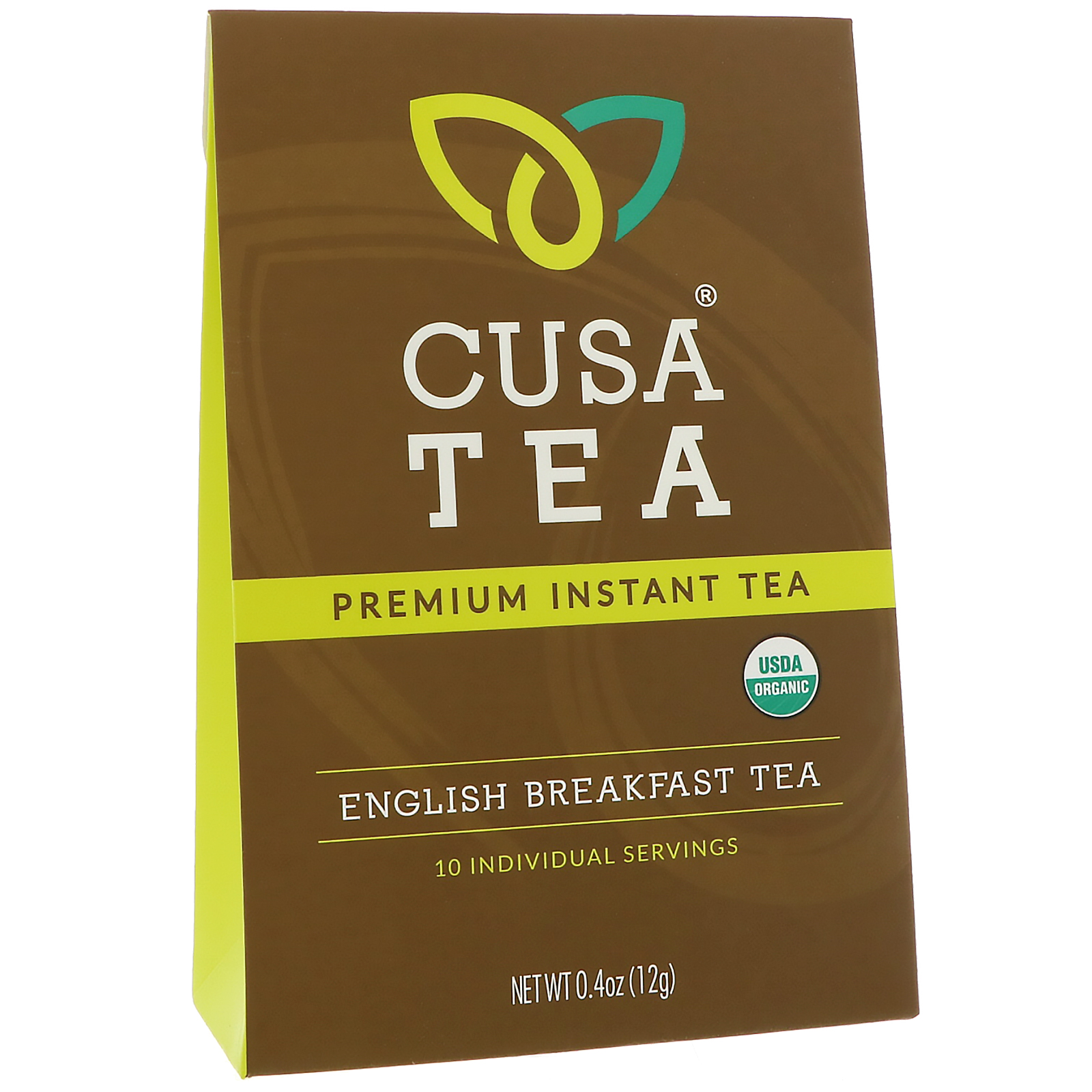 Cusa Tea, Orgânico, chá do Café da manhã inglês, 10 porções individuais, 0,04 onças (1,2 g) cada