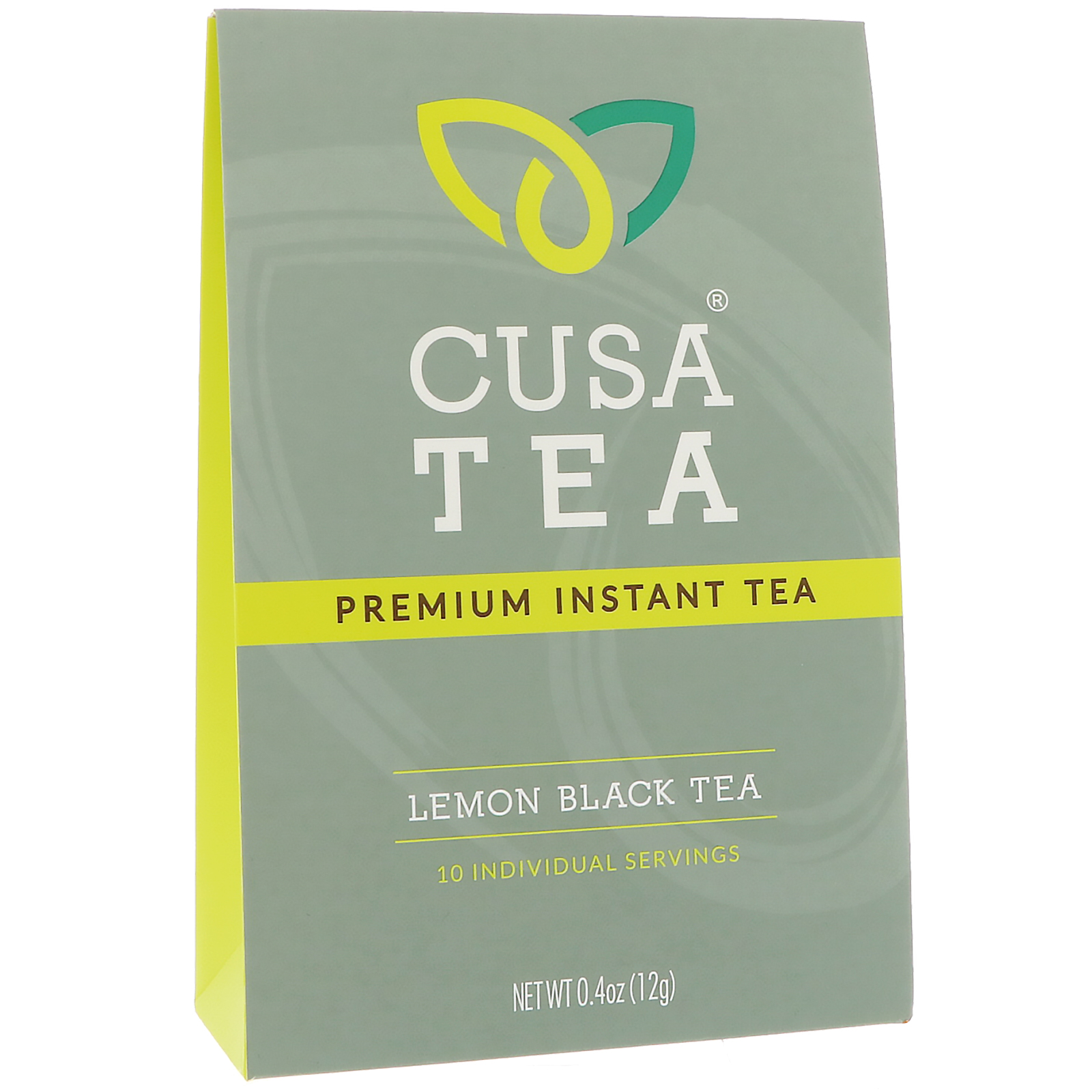 Cusa Tea, Chá preto limão, 10 Porções Individuais, 0,04 onças (1,2 g) cada