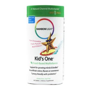 Rainbow Light Crianças Um mastigável multivitamínico e Mineral 90 mastigáveis