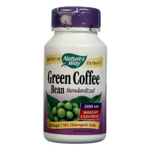 Nature's Way Verde Coffee Bean Padronizado 60 Cápsulas Vegetarianas
