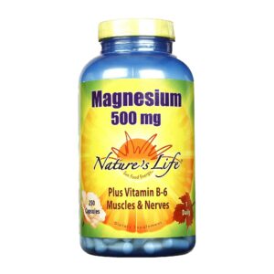 Nature's Life Magnésio 500 mg 250 Cápsulas