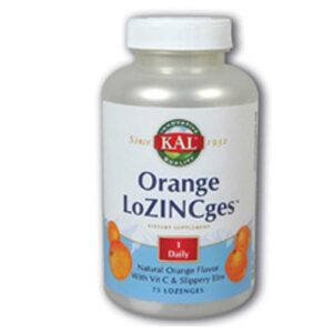 Kal LoZINCges laranja 75 Pastilhas