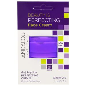 Andalou Naturals, Creme de Embelezamento, Peptídio de Goji, Aplicação Única, 0,14 oz (4 g)