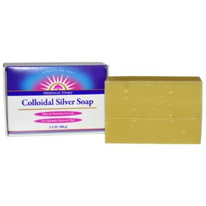 Heritage Store, Sabão de Prata Coloidal, 3,5 oz (100 g)