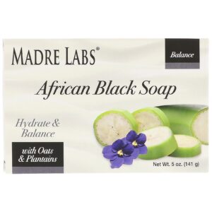 Madre Labs, Sabonete Negro Africano em Barra, com Aveia e Banana, 141 g (5 oz)