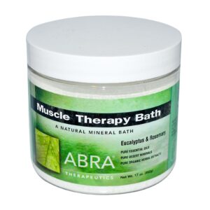 Abra Therapeutics, Banho para terapia muscular, eucalipto e alecrim, 17 oz (482 g)