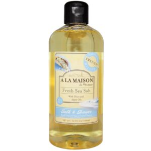 A La Maison de Provence, Sabonete Líquido para Banho e Ducha, Sal Marinho Fresco, 16.9 fl oz (500 ml)