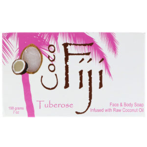 Organic Fiji, Face & Body Bar Soap, Tuberose, 7 oz (198 g) Bar