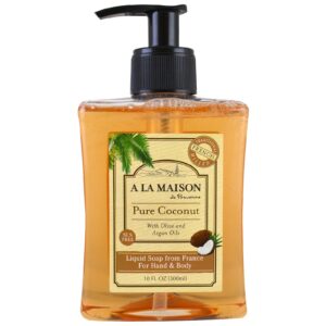 A La Maison de Provence, Sabonete Líquido para Mãos e Corpo, Coco Puro, 10 fl oz (300 ml)