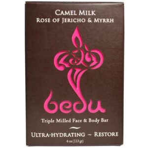 One with Nature, Sabonete em Barra Corpo e Rosto Triplo Moído, Leite de Camelo Rosa de Jericó e Mirra, 113 g