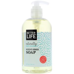 Better Life, Sabonete naturalmente calmante da pele, sem fragrância, 12 fl oz (354 ml)