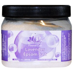 White Egret Personal Care, Sal de Lavanda Epsom, 1/2 kg