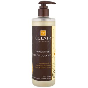 Eclair Naturals, Gel de banho, Enriquecedor, Manteiga de Karité e Aveia, 12 fl oz (355 ml)