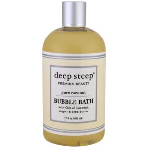Deep Steep, Banho de Espuma, Coco Puro, frasco de 17 oz (503 ml)