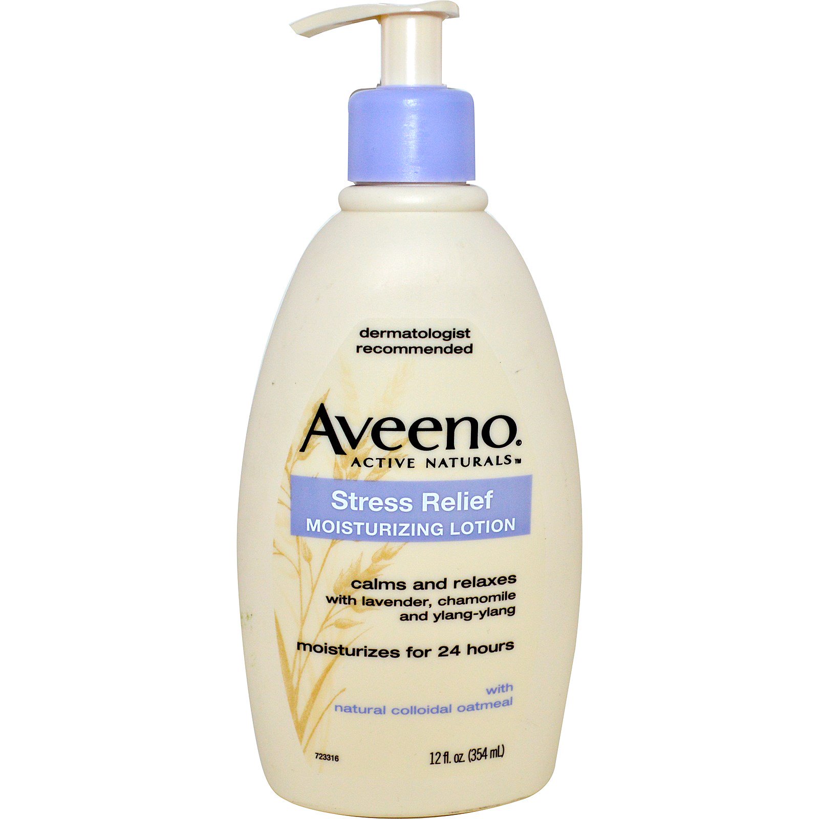 Aveeno, Ativos Naturais, Loção Hidratante Para Aliviar Estresse, 12 fl oz (354 ml)