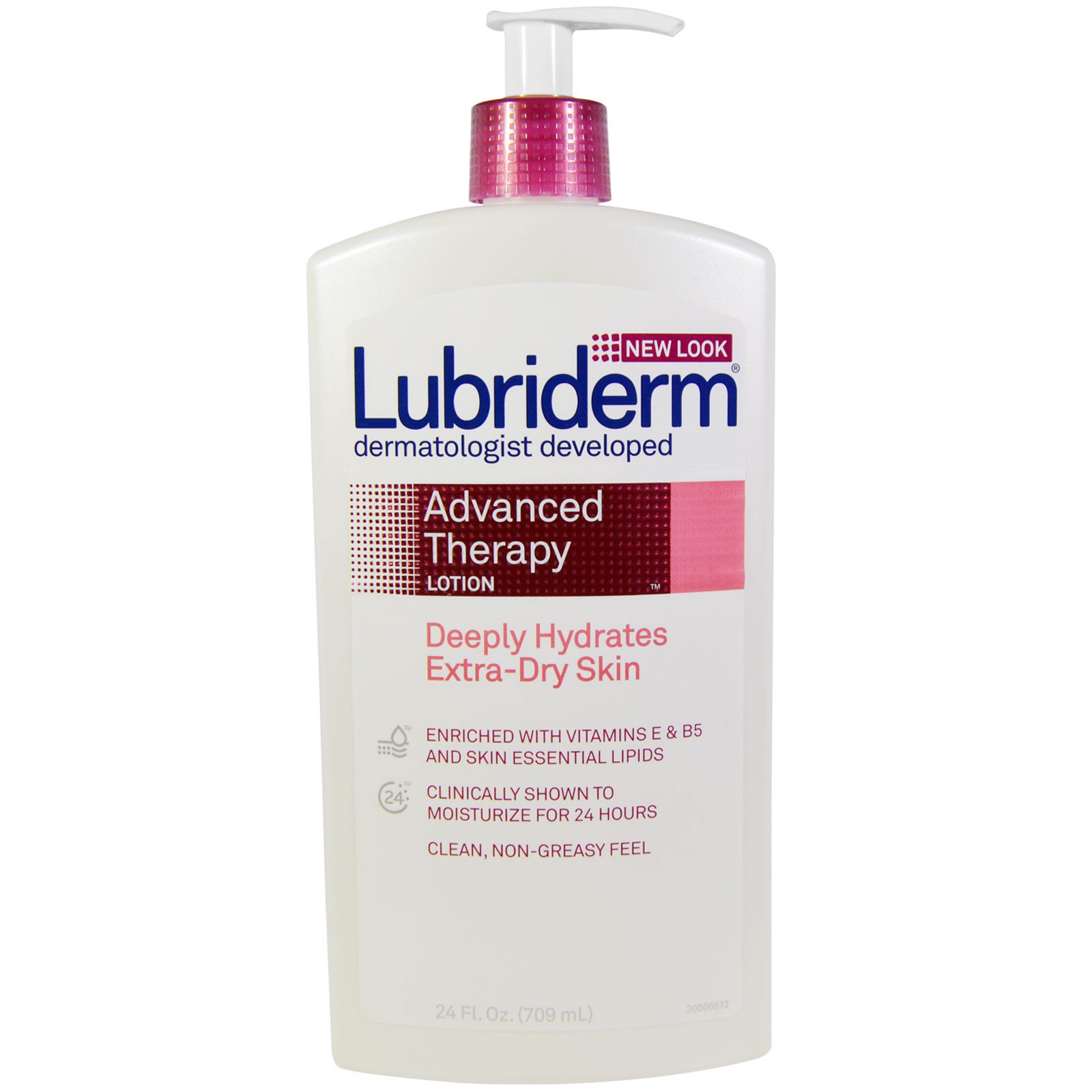 Lubriderm, Loção de Terapia Avançada, Hidrata Profundamente Peles Extra-Secas, 24 oz fl. (709 ml)