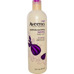 Aveeno, Ativos Naturais, Positively Nutritivo, Sabonete Corporal Líquido Hidratante, 16 fl oz (473 ml)