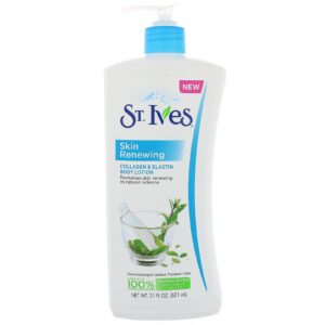 St. Ives, Loção Corporal, Para Renovar a Pele, Colágeno e Elastina, 621 ml (21 fl oz)