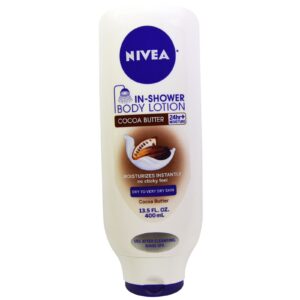 Nivea, Loção Corporal para o Banho, Manteiga de Cacau, 13,5 oz fl (400 ml)