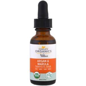 InstaNatural, Sérum Terapêutico de Óleo de Marula e de Argan Complete Organics, 1 fl oz (30 ml)