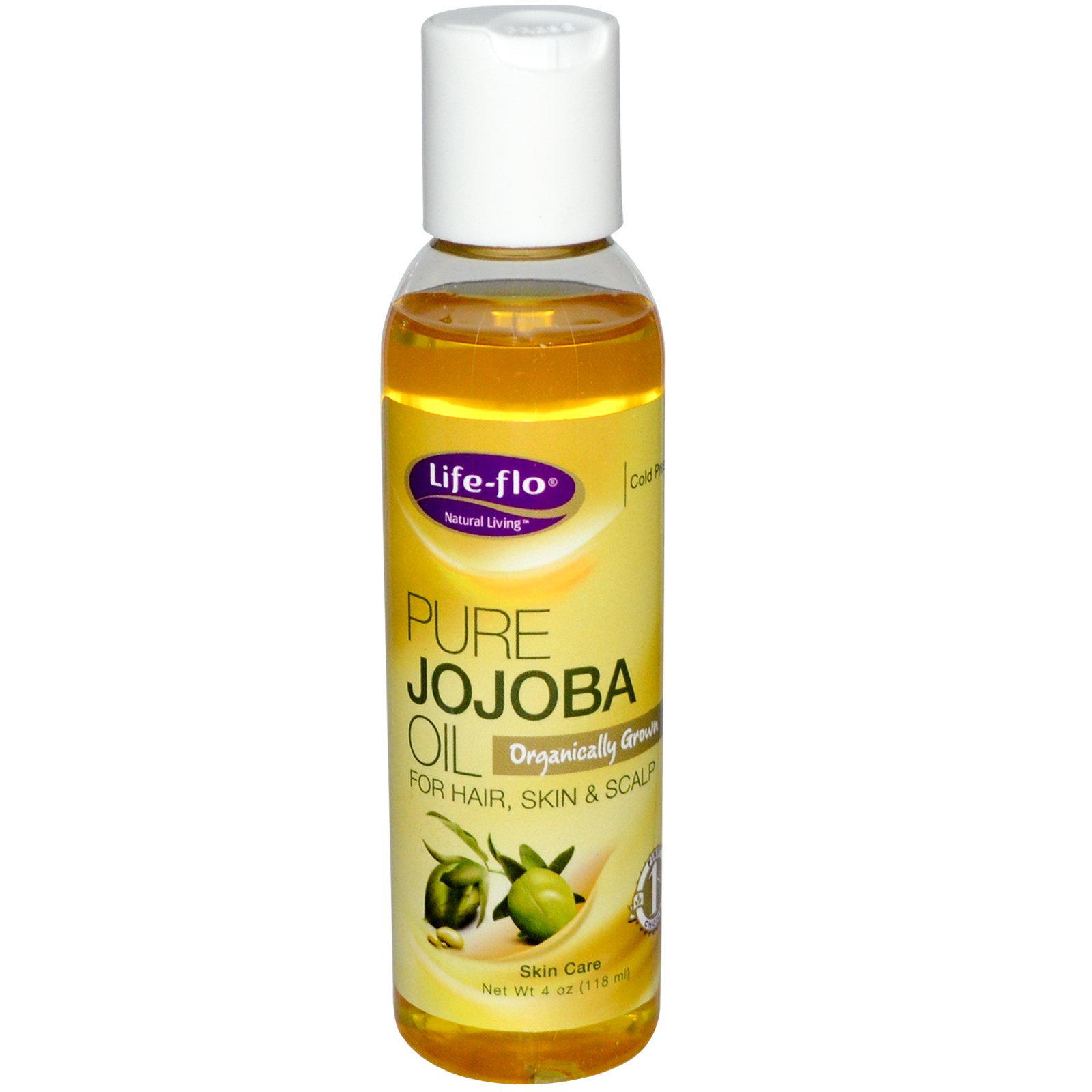 Life Flo Health, Óleo Puro de Jojoba, Cuidados com a Pele, 4 oz (118 ml)