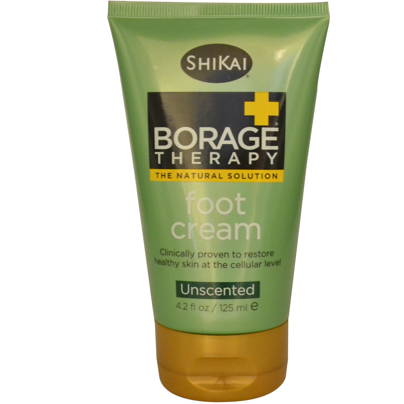 Shikai, Terapia de borragem, Creme para os Pés, Sem Perfume, 4.2 fl oz (125 ml)