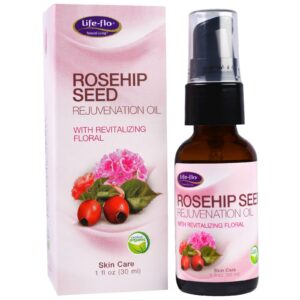 Life Flo Health, Óleo Rejuvenescedor com Floral Revitalizante de Semente de Quadril de Rosa, 30ml