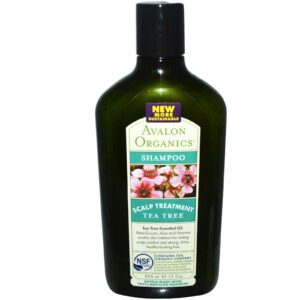Avalon Organics, Xampu, Tratamento do Chá para Couro Cabeludo, 11 fl oz (325 ml)