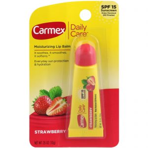 Comprar carmex, daily care lip balm, strawberry, spf 15,. 35 oz (10g) preço no brasil cuidados com os lábios suplemento importado loja 9 online promoção - 28 de setembro de 2022