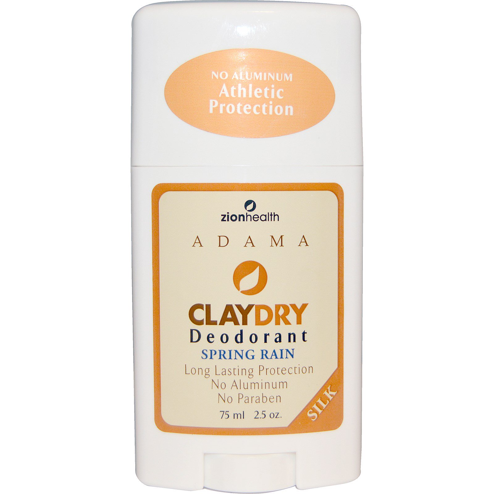 Zion Health, Adama, Desodorante ClayDry, Chuva da Primavera, 2.5 oz (75 ml)