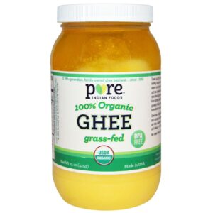 Comprar pure indian foods, ghee (manteiga líquida clarificada indiana, ou manteiga-de-garrafa) 100% orgânica, de animais alimentados com grama, 15 oz (425 g) preço no brasil mercearia suplemento importado loja 9 online promoção - 1 de maio de 2024