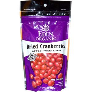 Eden Foods, Cranberries Secas Orgânicas, 4 oz (113 g)