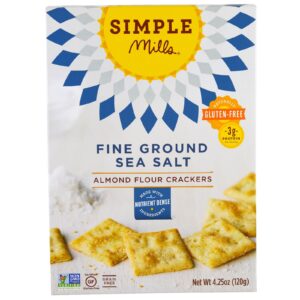 Simple Mills, Sal Marinho Moído Fino, Sabor Farinha de Amêndoas, Naturalmente Sem Glúten, 230 g
