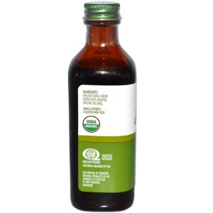 Simply Organic, Extrato Puro de Baunilha de Madagascar, Cultivado em Fazenda, frasco de 4 oz (118 ml)