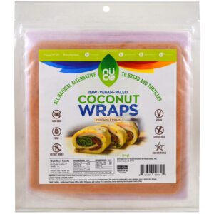 NUCO, Wraps de Coco, Original, 5 Wraps, 14 g Cada