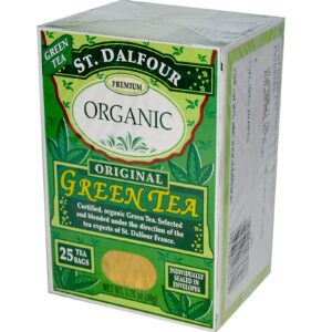 St. Dalfour, Orgânico, Chá verde original, 25 Saquinhos de chá, 1,75 oz (50 g)