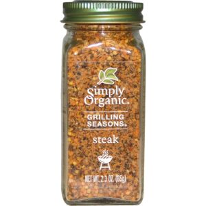 Simply Organic, Temperos para Grelhados, Bife, Orgânico, 2,3 oz (65 g)