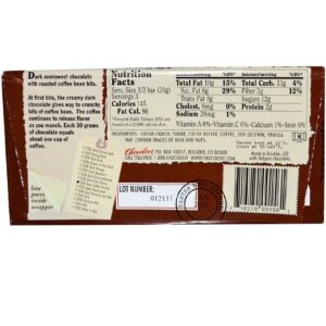 Chocolove, Crocante de Café em Chocolate Amargo, 3.2 oz (90 g)