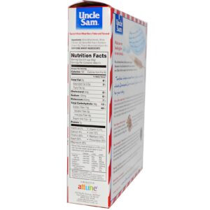 U.S Mills, Cereal Tio Sam, Flocos de bagas de trigo integral tostados e semente de linhaça, Original, 284 g