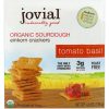 Comprar jovial, biscoitos de trigo selvagem fermentado orgânico, tomate, manjericão, 4,5 onças (128 g) preço no brasil mercearia suplemento importado loja 5 online promoção - 8 de abril de 2024