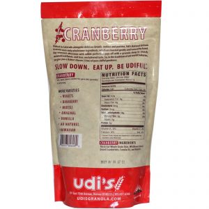 Comprar udi's, granola artesanal natural, baucranberry, 13 oz (369 g) preço no brasil mercearia suplemento importado loja 5 online promoção - 21 de março de 2023