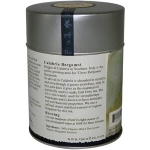 The Tao of Tea, Chá Preto Orgânico Certificado e Bergamota, Cinza do Lorde, 3,5 onças (100 g)