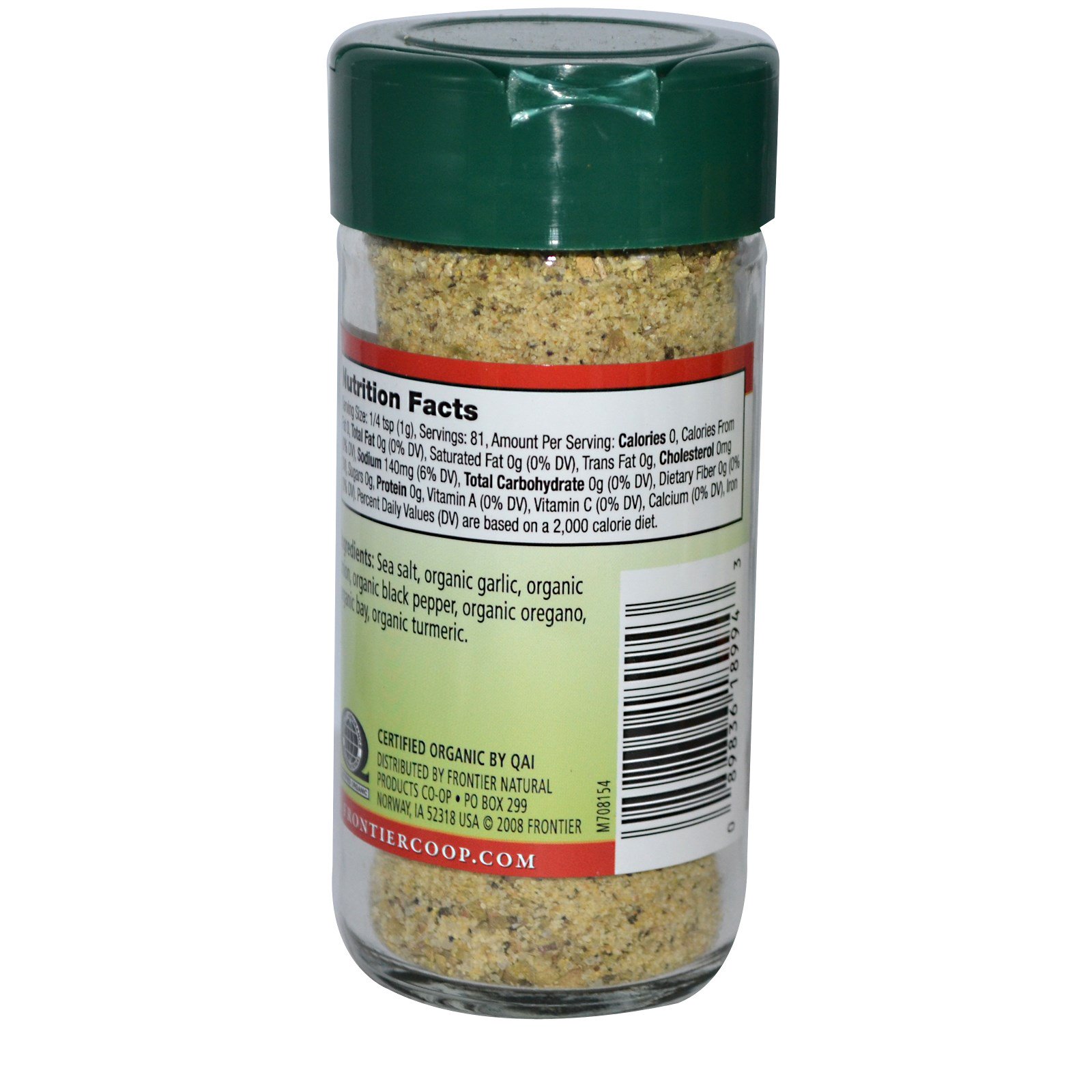 Frontier Natural Products, Tempero de Adobo Orgânico, Mistura de Tempero, 2.86 oz (81 g)