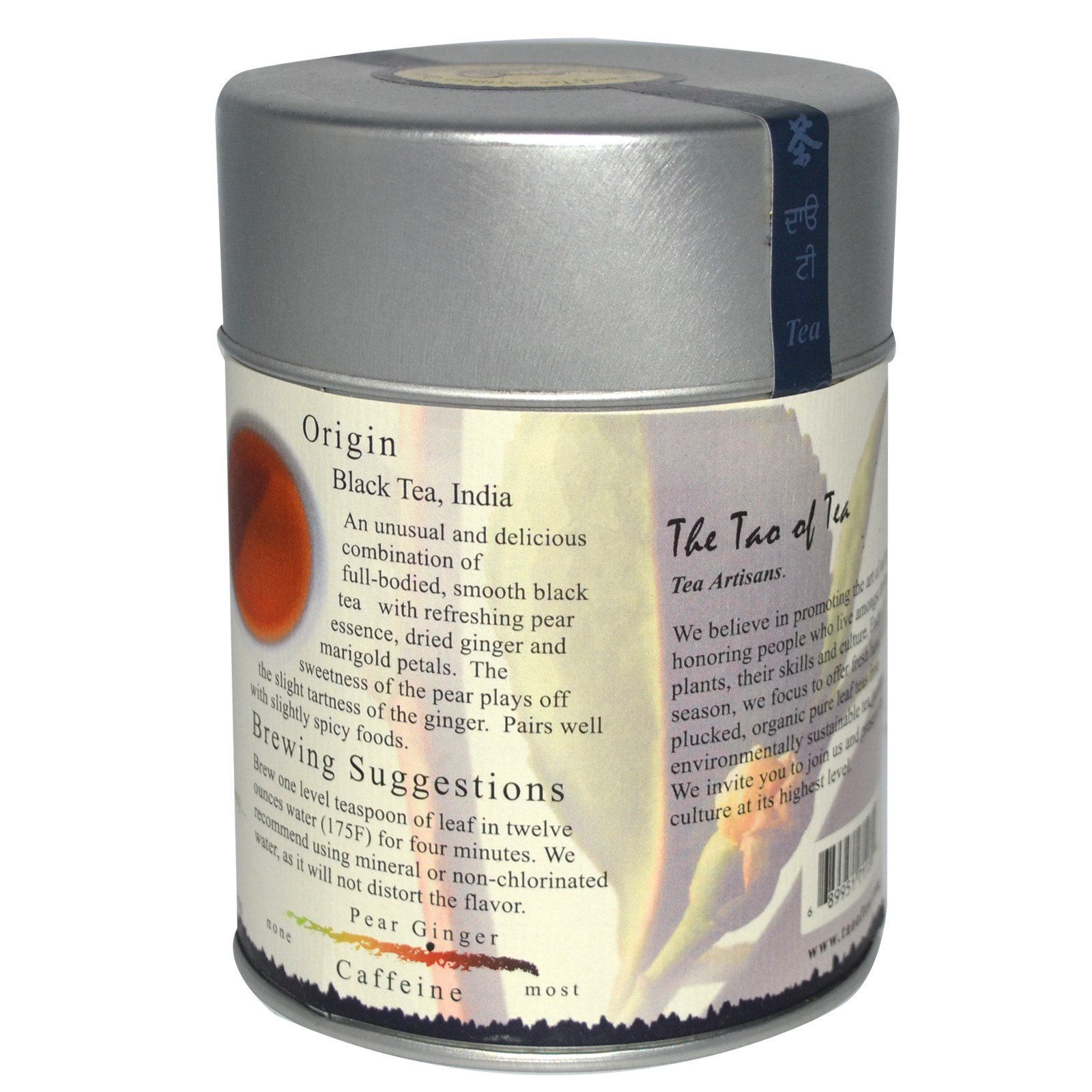 The Tao of Tea, Mistura de Chá Preto, Gengibre e Essência de Pera, 4 onças (115 g)