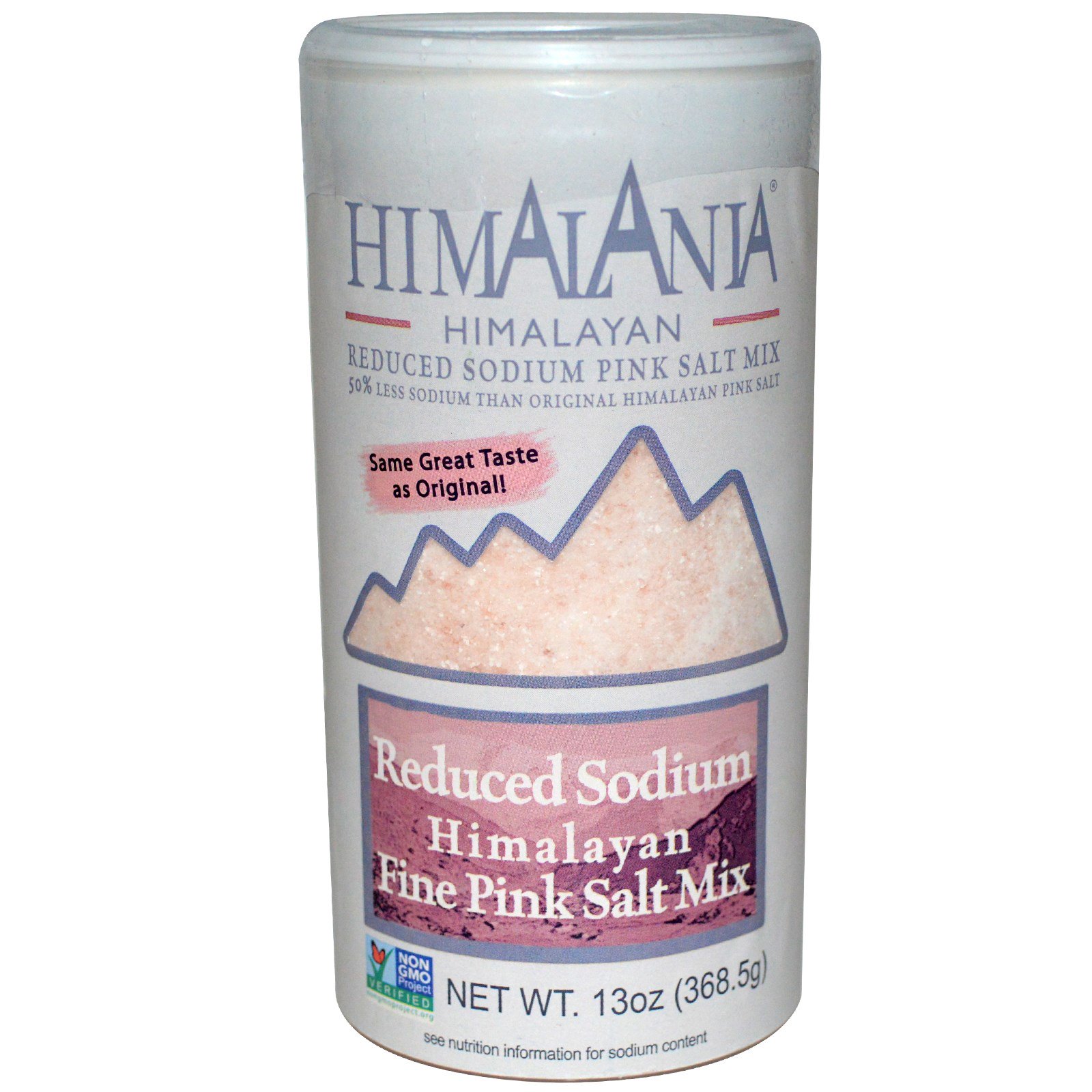 Himalania, Mix de Sal Rosa do Himalaia com Sódio Reduzido, 13 oz (368.5 g)