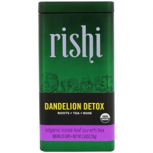 Comprar rishi tea, chá pu-erh de folhas soltas orgânico, dente-de-leão detox, 2. 65 oz (75 g) preço no brasil mercearia suplemento importado loja 11 online promoção - 17 de abril de 2024