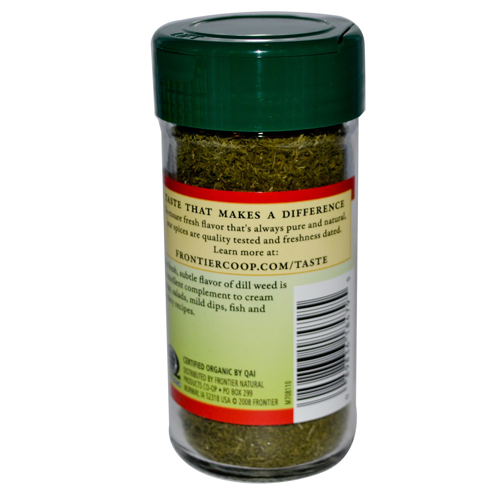 Frontier Natural Products, Erva Aneto/Endro Orgânica, Picada, 0,71 onças (20 g)