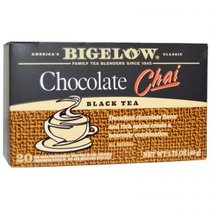 Comprar bigelow, chá preto, chai de chocolate, 20 saquinhos de chá 1,73 oz (49 g) preço no brasil mercearia suplemento importado loja 9 online promoção - 16 de abril de 2024