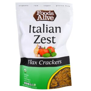 Foods Alive, Biscoitos de Linho, Limão Italiano, 4 oz (113 g)