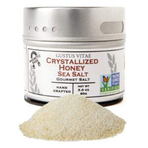 Gustus Vitae, Sal Gourmet, Sal Marinho com Mel Cristalizado, 3 oz (80 g)